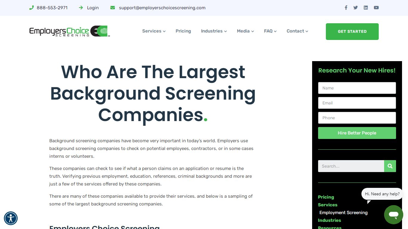 Who Are The Largest Background Screening Companies